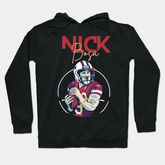 nick bosa the goat Hoodie by Nasromaystro